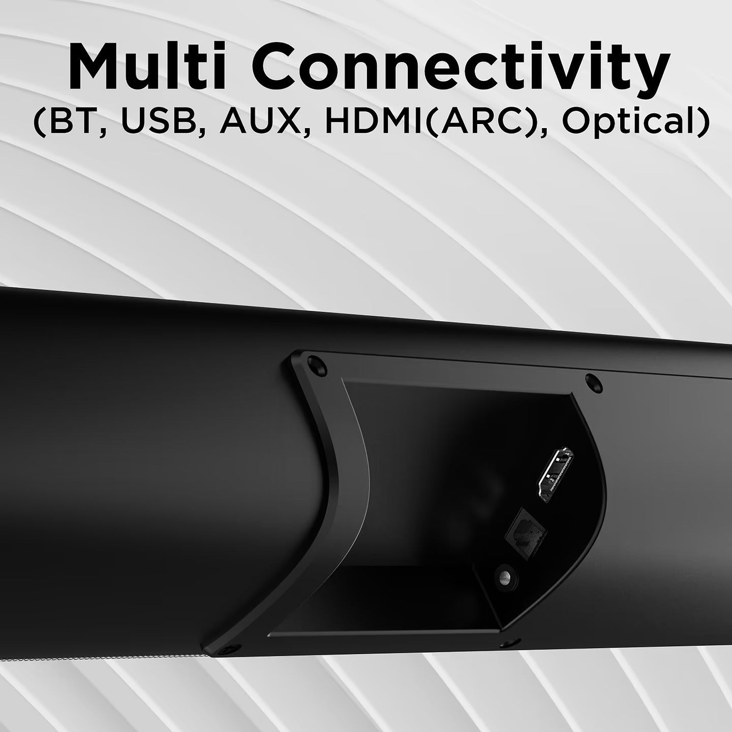 boAt Aavante Bar Aroha | Bluetooth Soundbar with Wired Subwoofer, 100W RMS Sound, 2.1 channel, Multiple EQ Modes, Bluetooth v5.3, USB, AUX, HDMI (ARC)