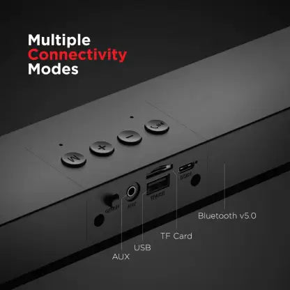 boAt Aavante Bar 500 | Home Theatre Sound bar with 4.5 Hours Playtime, 10W Sound, Bluetooth V5.0, Dual EQ Modes