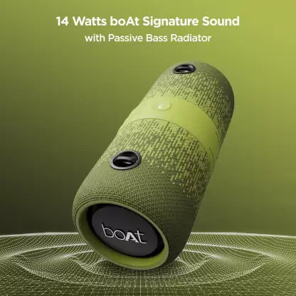 Stone 1200F | 14W boAt Signature Sound with Passive Bass Radiator, RGB LED lights, Up to 9 Hours of Playtime
