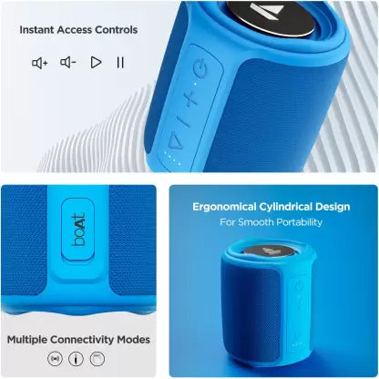 boAt Stone 358 | Portable Bluetooth Speaker with 10W Immersive Stereo, 12 Hours Playback, 2200  mAh Battery