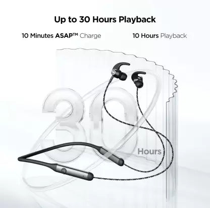 boAt Rockerz 333 | Bluetooth Earphone with Upto 30 Hours Uninterrupted Music, ASAP™ Charging with Dual Pairing