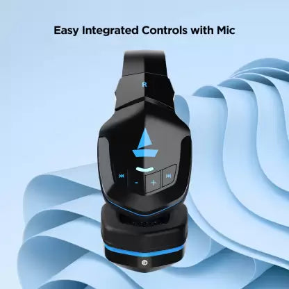 boAt Rockerz 510 | Bluetooth Headphone with super extra bass, Upto 20 Hours Playback, 50mm Dynamic Driver, 400 mah Battery