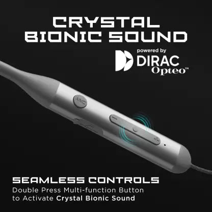 Rockerz 333 ANC | Bluetooth Neckband with 13mm Drivers, DIRAC OpteoTM, Active Noise Cancelling and ENx™ Technology, 20 Hours Playtime