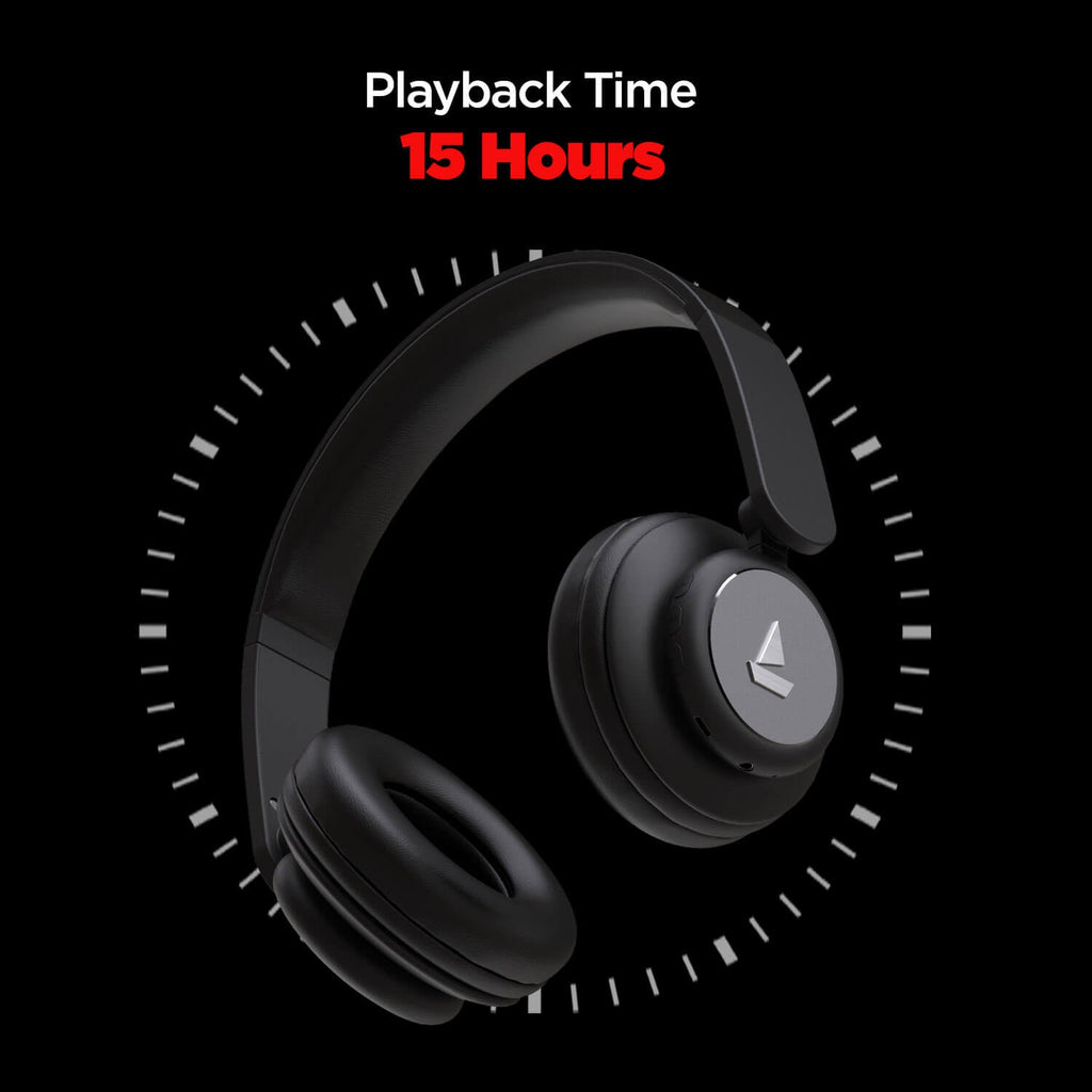 boAt Rockerz 450R | Wireless Bluetooth Headphones with 15 Hours Playback, HD Immersive Audio, 40mm Dynamic Driver