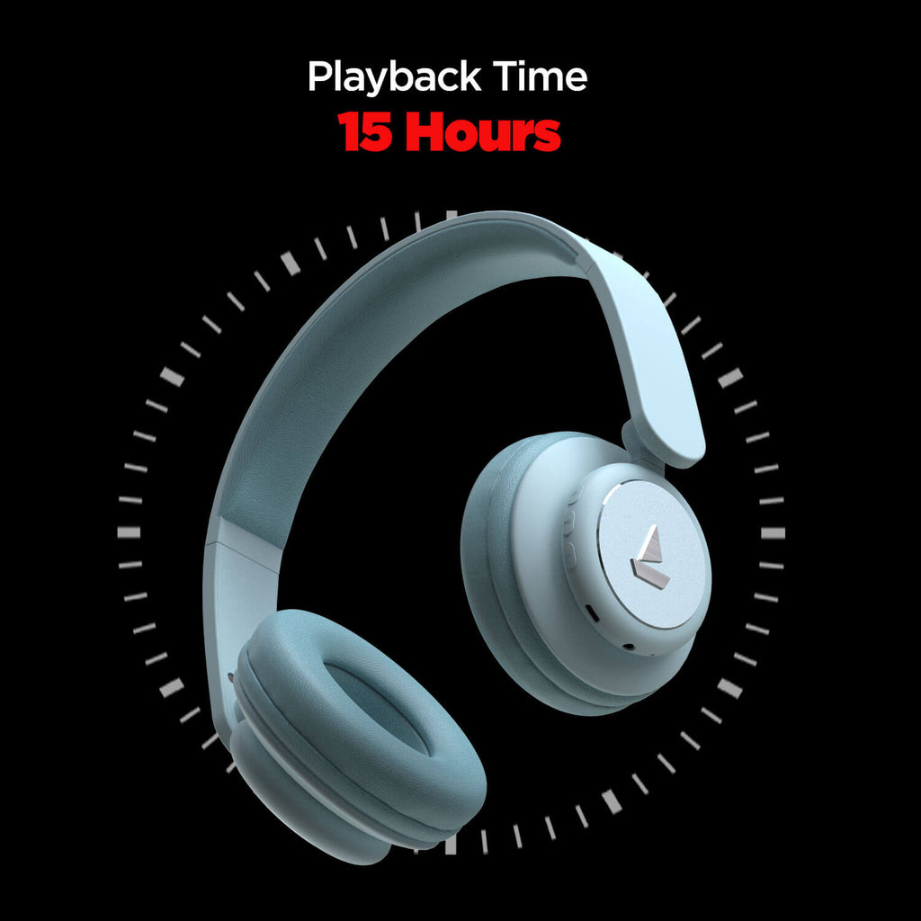 boAt Rockerz 450R | Wireless Bluetooth Headphones with 15 Hours Playback, HD Immersive Audio, 40mm Dynamic Driver