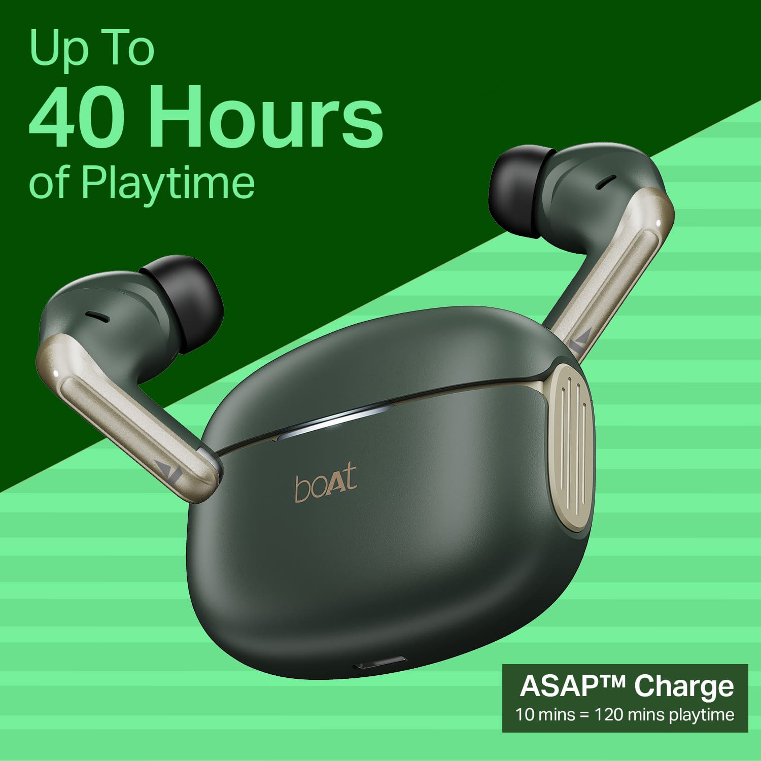 boAt Airdopes 219 | Wireless Earbuds with 40 Hours Playback, BEAST™ Mode & ENx™ Calling