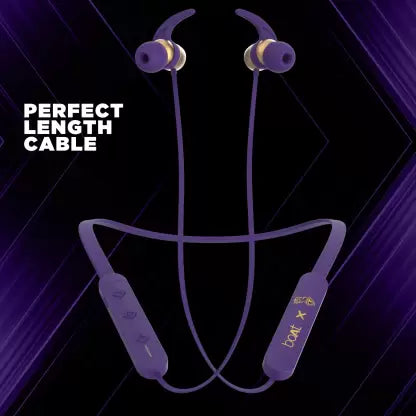 boAt Rockerz 255 KKR Edition | Equipped with 10mm Drivers, Limited Edition KKR Design, 6H Nonstop Playback, 110mAh Battery