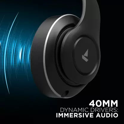 boAt Rockerz 560 | Wireless Headphone with 40mm Dynamic Drivers, 15Hour Non-Stop Music, Ergonomically Designed Over-Ear Headphone Immersive Audio