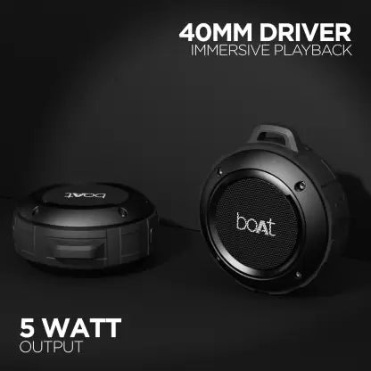 boAt Stone 160 | Mini Portable Speaker with 5W Immersive Sound Experience, Bluetooth V5.0
