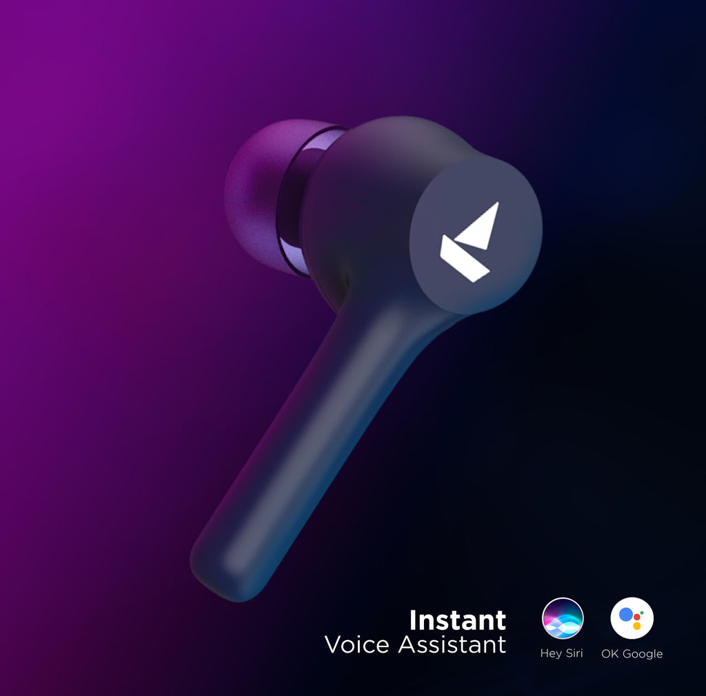 boAt Airdopes 281 | TWS Wireless Earbuds with 6mm Drivers, Bluetooth V5.0, 14 Hours Nonstop Music, 420mAh Charging Case