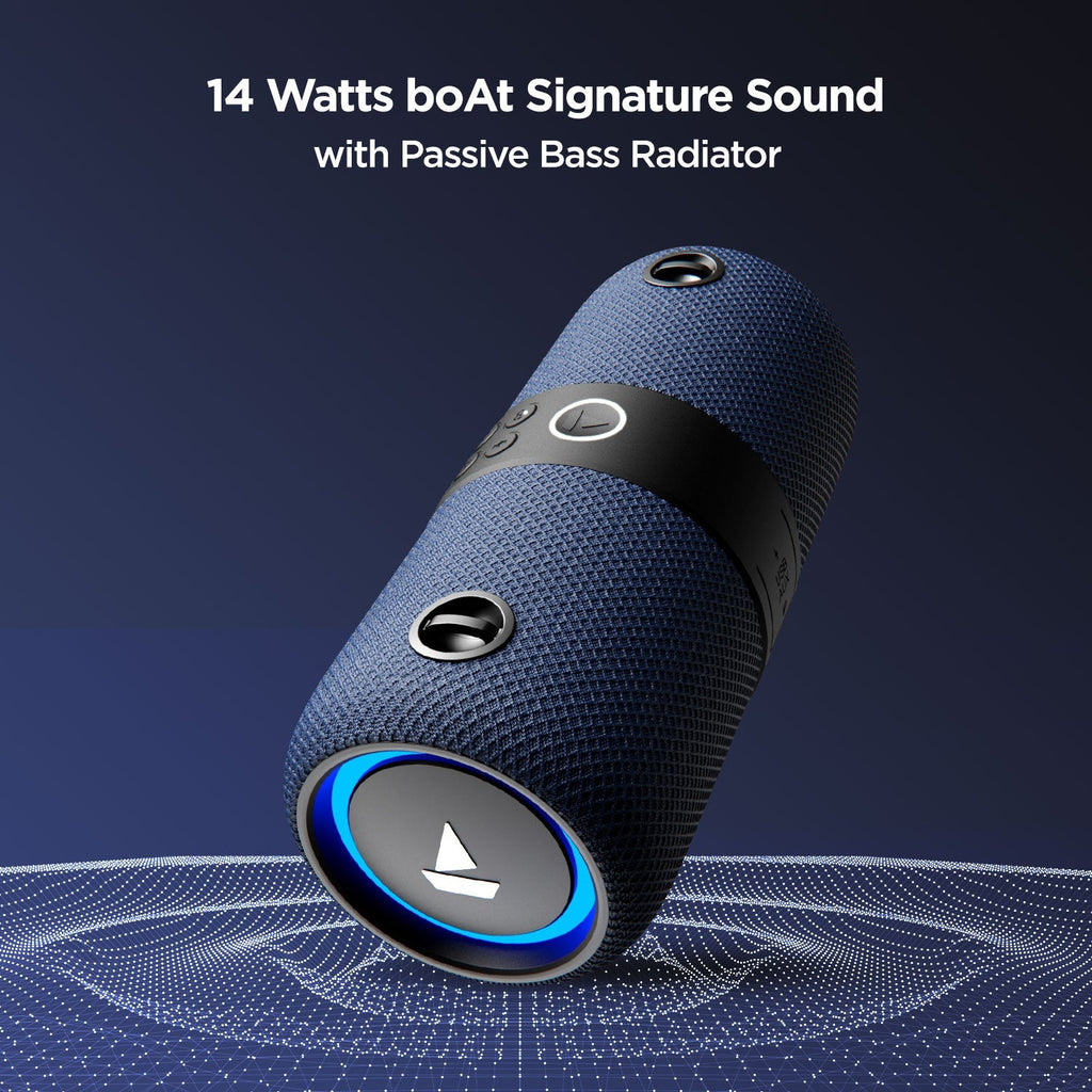boAt Stone 1208 | 14W Portable Wireless Speaker with RGB LEDs, Up to 9 Hours of Playtime, AUX, USB and FM modes