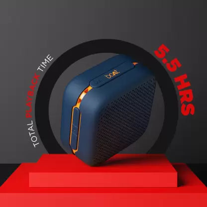 boAt Stone Cuboid | Portable Bluetooth Speaker with 5W Immersive Sound, IPX5 Water Resistant, Multiple Connectivity Modes